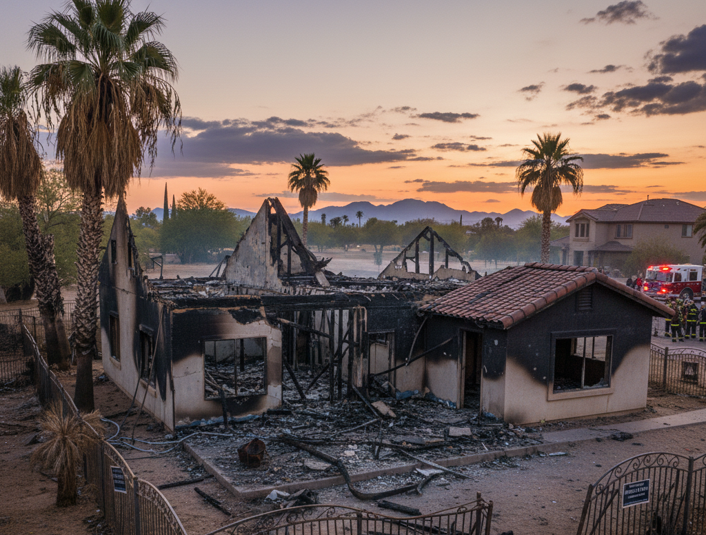 fire damaged property